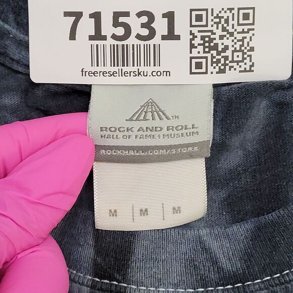 Skeleton Skull Shirt Medium 19x25 Gray Black - Picture 6 of 13